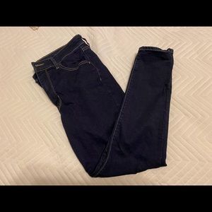 AR high rise jegging in dark wash